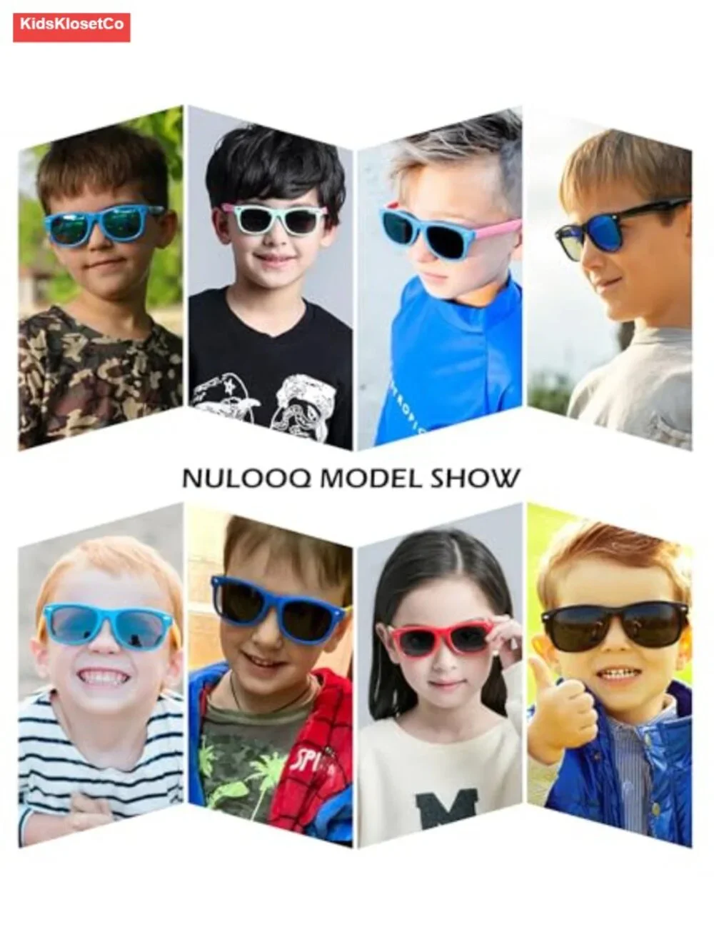 Kids Polarized Sunglasses UV400 Protection TPEE Flexible Frame 3 Pack